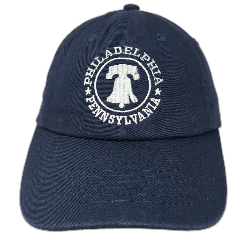 Philadelphia Pennsylvania Strapback Baseball Cap Blue OS DMR Classic Headwear